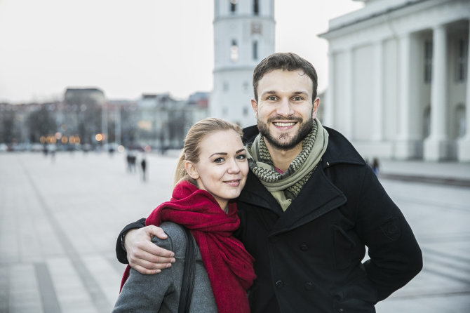 Viganto Ovadnevo/15min.lt nuotr./Monika Linkytė ir Vaidas Baumila