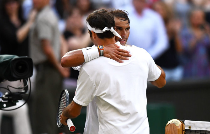 „Scanpix“ nuotr./Rogeris Federeris ir Rafaelis Nadalis