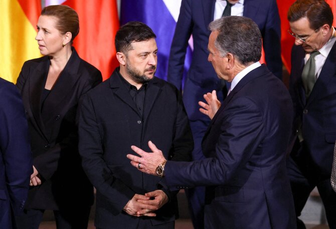 AFP/ „Scanpix“/Volodymyras Zelenskis, Steve'as Witkoffas