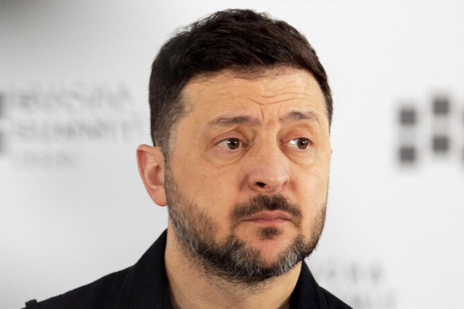 Volodymyras Zelenskis / TETIANA DZHAFAROVA / AFP