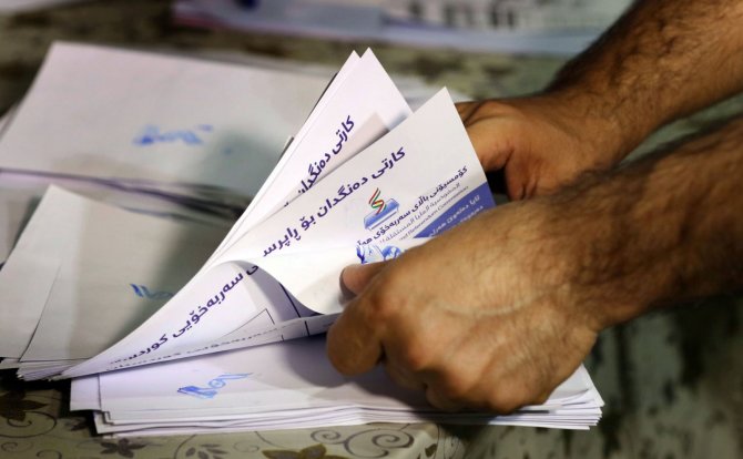 AFP/„Scanpix“ nuotr./Irake baigėsi referendumas dėl kurdų nepriklausomybės