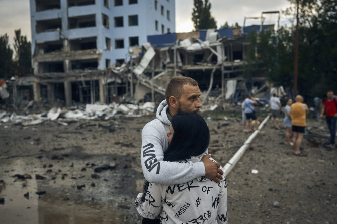 „Scanpix“/AP nuotr./Karas Ukrainoje. Mykolajivas