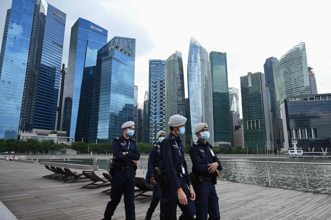 AFP/„Scanpix“ nuotr./Singapūro policija