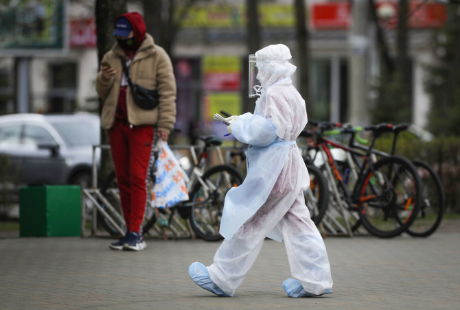 „Scanpix“/AP nuotr./Lietuvai situacija dėl koronaviruso Baltarusijoje kelia nerimą