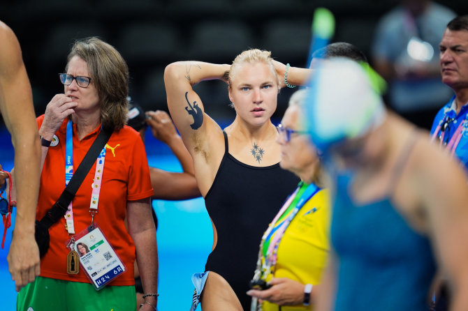 Kipro Štreimikio/LTOK nuotr./Lietuvos plaukikų treniruotė Paryžiuje. Rūta Meilutytė