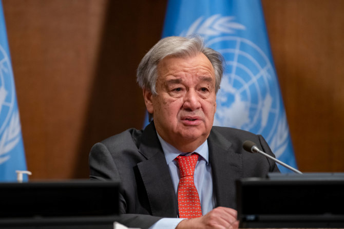 „IMAGO“/„Scanpix“/Jungtinių Tautų vadovas Antonio Guterresas