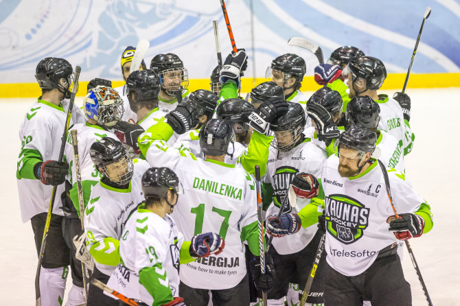 Roko Lukoševičiaus / 15min nuotr./„Kaunas Hockey“ ledo ritulininkai negins šalies čempionų titulo.