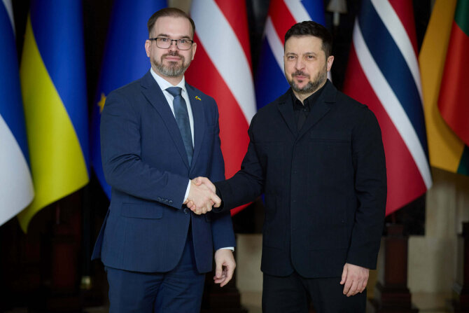 KAM nuotr./Robertas Kaunas, Volodymyras Zelenskis