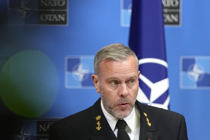 „AP“/„Scanpix“/NATO karinio komiteto vadovas admirolas Robas Baueris