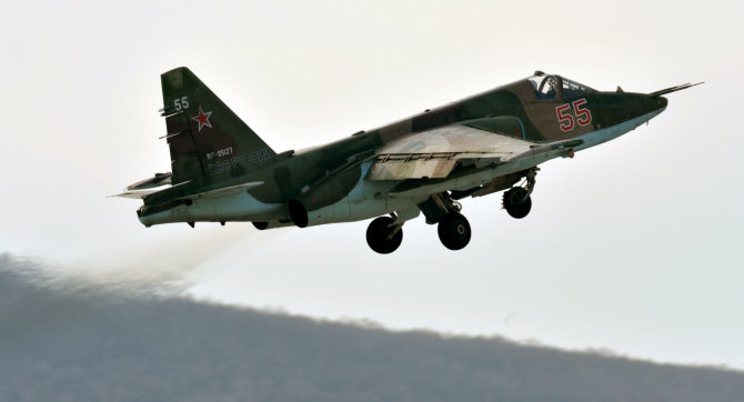 „Scanpix“ nuotr./Rusijos lėktuvas „Su-25“