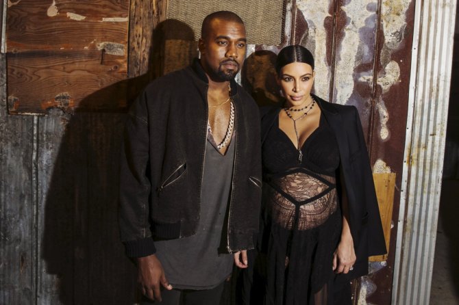 „Reuters“/„Scanpix“ nuotr./Kanye Westas ir Kim Kardashian