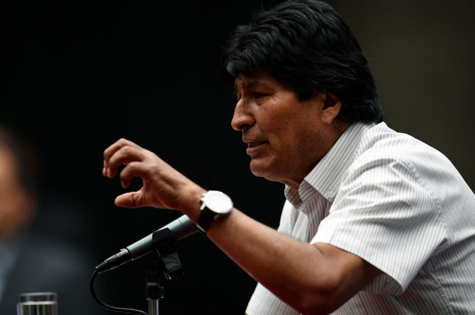 AFP/„Scanpix“ nuotr./Evo Moralesas