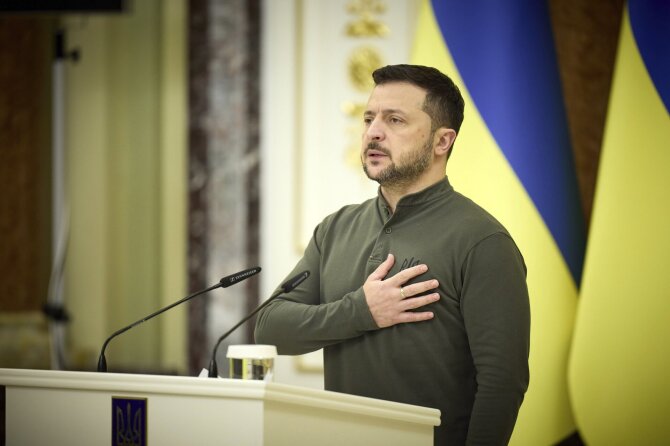 V. Zelenskis / Ukraine Presidency/Ukrainian Pre / ZUMAPRESS.com