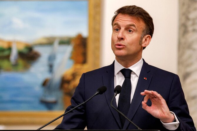 Emmanuelis Macronas / LUDOVIC MARIN / AFP