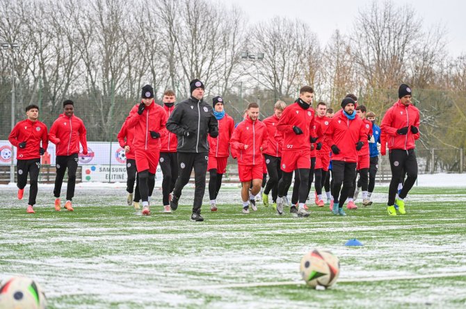 P.Židonio/fk-panevezys.lt nuotr./Pirmoji „Panevėžio“ treniruotė