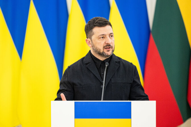 Pauliaus Peleckio / BNS nuotr./Lietuvos, Ukrainos ir Lenkijos Prezidentų spaudos konferencija