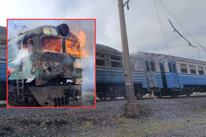 15min koliažas/Rusija smogė traukiniui Ukrainoje