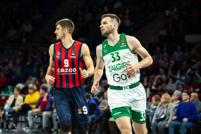 zalgiris.lt nuotr./Eurolygos rungtynėse „Baskonia“ įveikė „Žalgirį“. Tomas Dimša