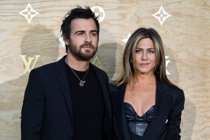 AFP/„Scanpix“ nuotr./Justinas Theroux ir Jennifer Aniston