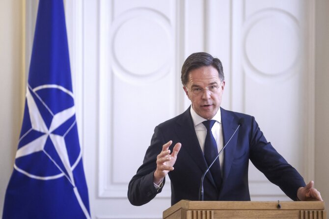 NATO vadovas Markas Rutte / Armin Durgut / AP