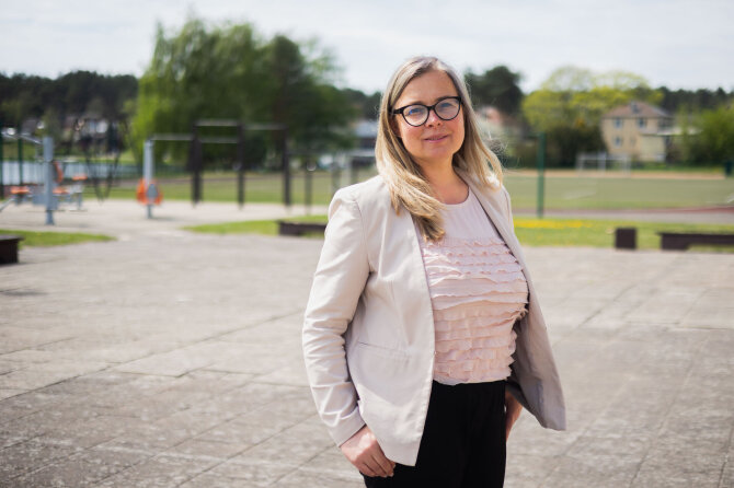 Patricija Adamovič / BNS nuotr./Leipalingio bendruomenės pirmininkė Žaneta Krivonienė