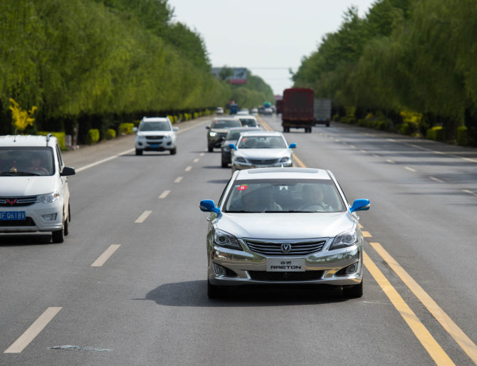 „Scanpix“/„Sipa USA“ nuotr./„Changan Automobile“ autonominis automobilis