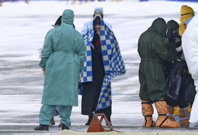 „Scanpix“/AP nuotr./Iš Uhano į sanatoriją Sibire evakuoti rusai