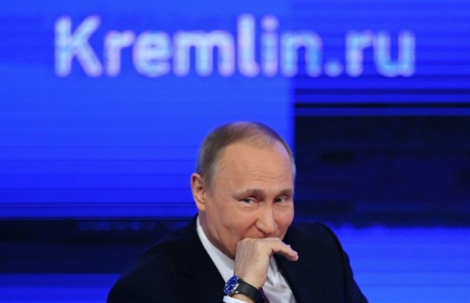 AFP/„Scanpix“ nuotr./2016-ųjų Vladimiro Putino metinė spaudos konferencija