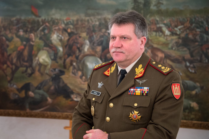Alfredo Pliadžio nuotr./Lietuvos kariuomenės vadas generolas majoras Jonas Vytautas Žukas