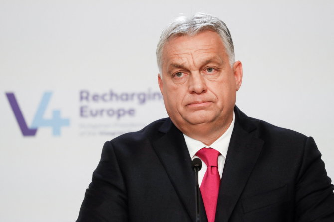„Reuters“/„Scanpix“ nuotr./Vengrijos premjeras Viktoras Orbanas