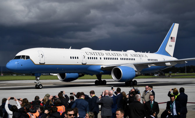 AFP/„Scanpix“ nuotr./JAV prezidento lėktuvas – taip pat „Boeing 747“, tik labai modifikuotas