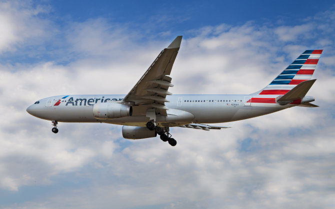 123RF.com nuotr. / „American Airlines“ lėktuvas
