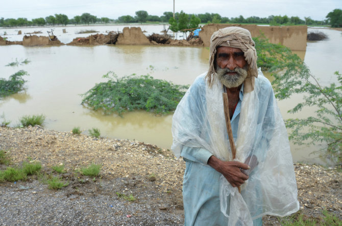 „Reuters“/„Scanpix“ nuotr./Potvynis Pakistane