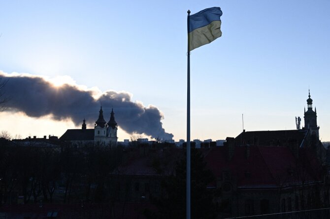 Karas Ukrainoje / YURIY DYACHYSHYN / AFP