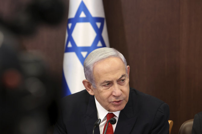 „Scanpix“/AP nuotr./Benjaminas Netanyahu