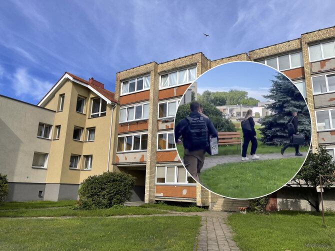 15min montažas/Teisėsauga atliko kratą Palucko brolio ir brolienės bute, prireikė net ugniagesių pagalbos