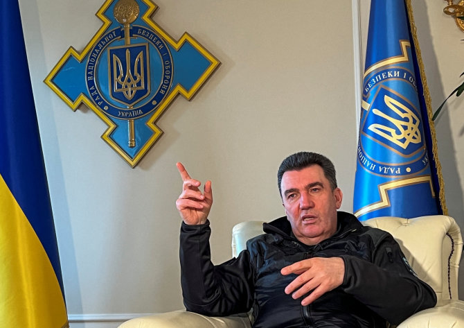 „Reuters“/„Scanpix“/Ukrainos Nacionalinio saugumo ir gynybos tarybos sekretorius Oleksijus Danilovas