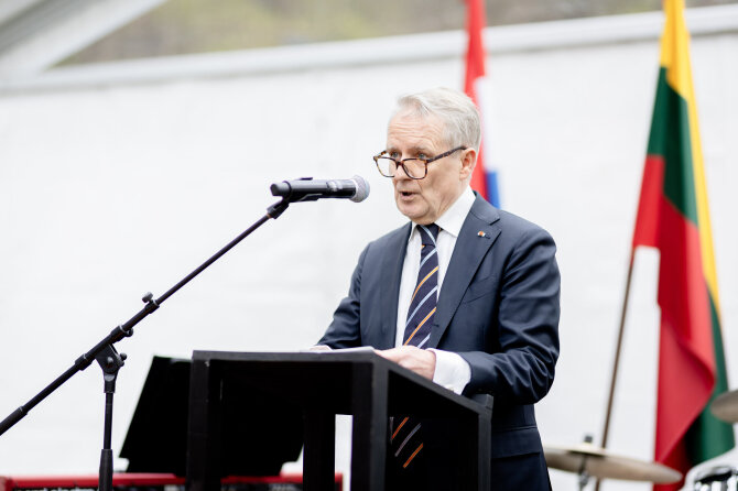 Lukas Balandis / BNS nuotr./Nyderlandų ambasadoriaus rezidencijoje Karaliaus dienos minėjimo šventė
