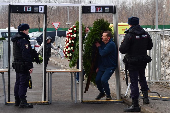 AFP/„Scanpix“ nuotr./Aleksejaus Navalno laidotuvės