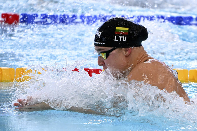 „Scanpix“/AP nuotr./Rūta Meilutytė triumfavo 50 m krūtine finale.