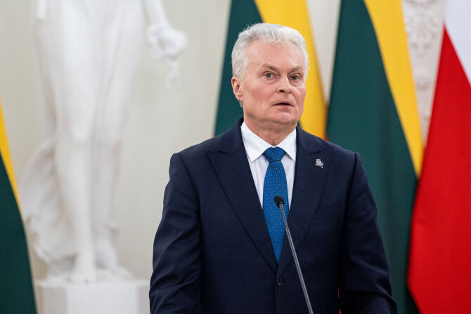 Pauliaus Peleckio / BNS nuotr./Lietuvos, Ukrainos ir Lenkijos Prezidentų spaudos konferencija