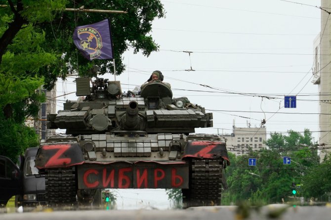 „AFP“/„Scanpix“/"Wagner" pajėgos Rostove prie Dono