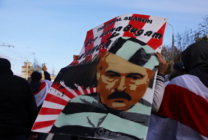 „Scanpix“ nuotr./Protestai Baltarusijoje