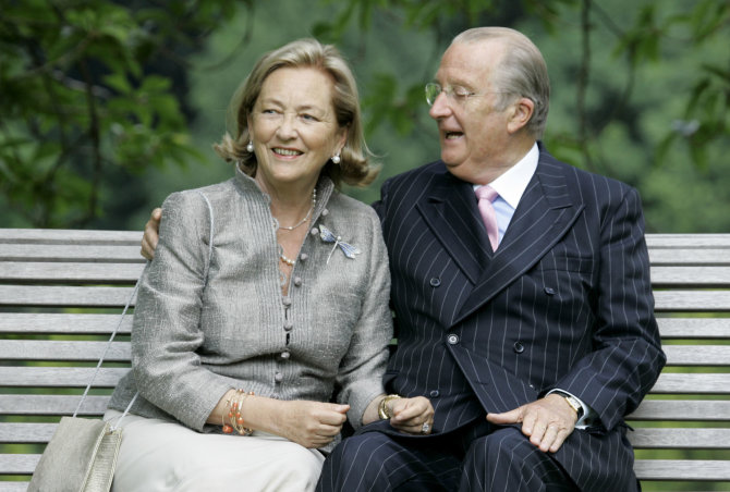 „Scanpix“/AP nuotr./Buvęs Belgijos karalius Albertas II su žmona Paola