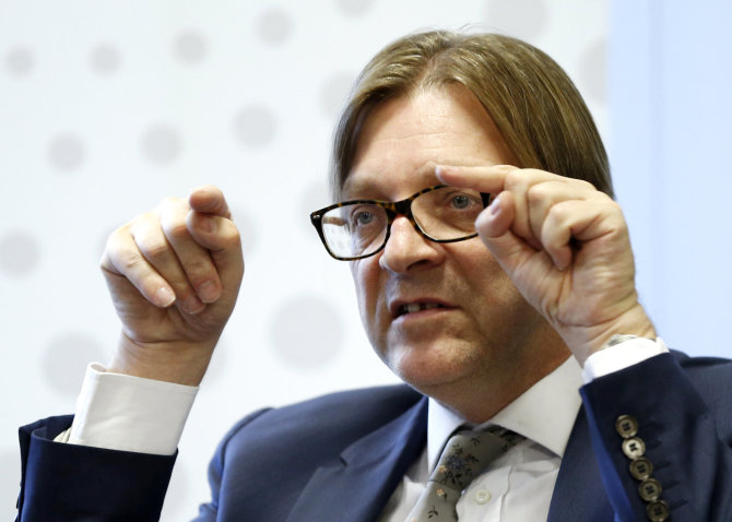 „Reuters“/„Scanpix“ nuotr./Guyus Verhofstadtas