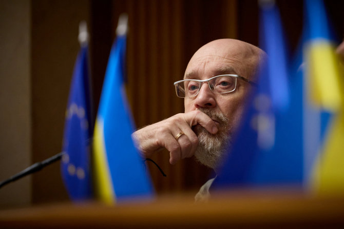 „Reuters“/„Scanpix“/Ukrainos gynybos ministras Oleksijus Reznikovas