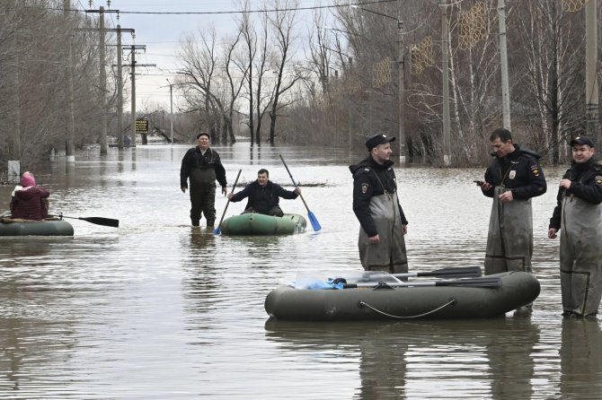„AP“/„Scanpix“/Potvynis Rusijoje