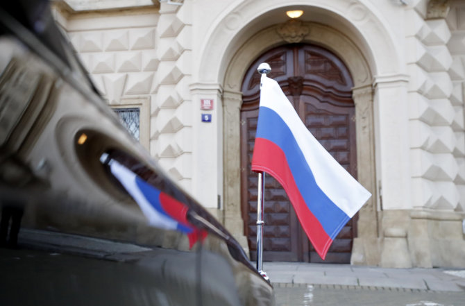 „Scanpix“/AP nuotr./Rusijos ambasada Prahoje