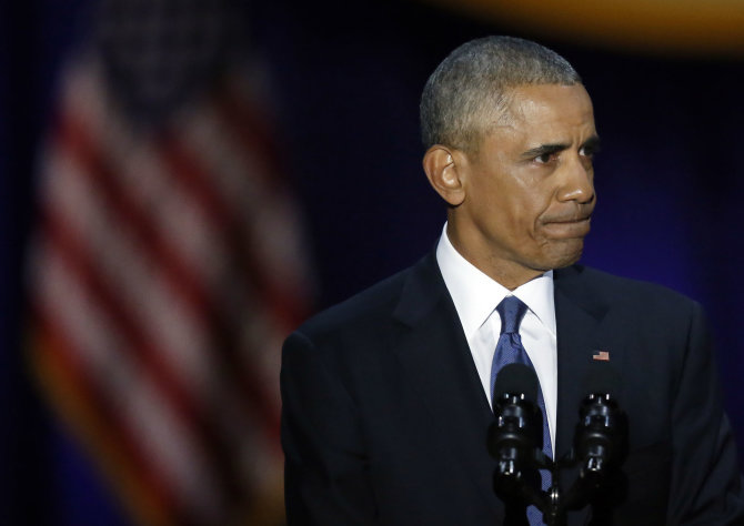 „Scanpix“/AP nuotr./Baracko Obamos atsisveikinimo kalba