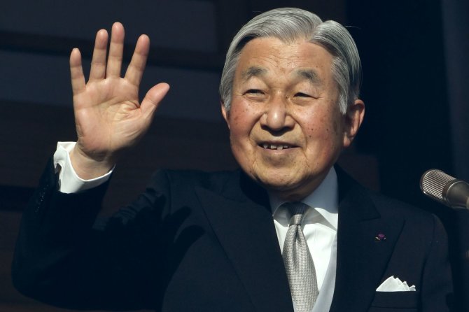 AFP/„Scanpix“ nuotr./Japonijos imperatorius Akihito